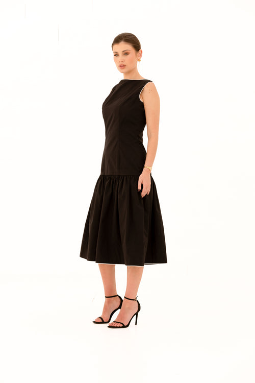 Elara Clothing - Date in Casablanca Dress Black