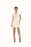 Elara Clothing - Met Him in Capri Dress White